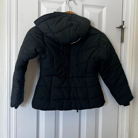 Columbia Kids Puffer Hooded Black Jacket - Size XS - 6/6X - Picture 3 of 7